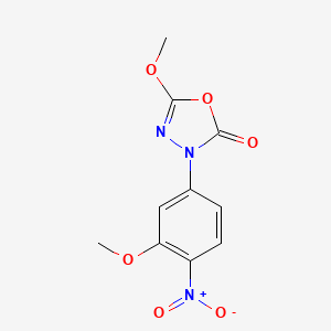 5-Methoxy-3-(3-methoxy-4-nitrophenyl)-1,3,4-oxadiazol-2(3H)-one