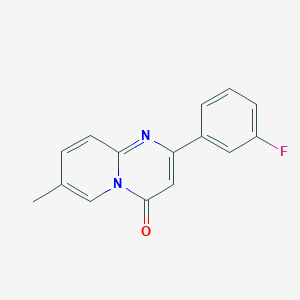 4H-Pyrido[1,2-a]pyrimidin-4-one, 2-(3-fluorophenyl)-7-methyl-