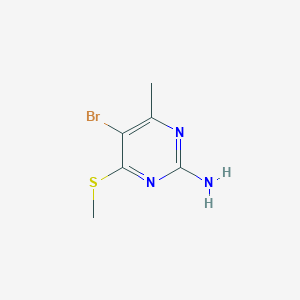 5-Bromo-4-methyl-6-(methylsulfanyl)pyrimidin-2-amine