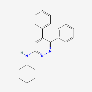 3-Pyridazinamine, N-cyclohexyl-5,6-diphenyl-