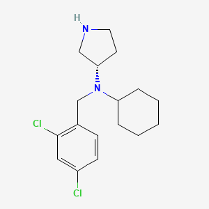 molecular formula C17H24Cl2N2 B12910945 (S)-N-Cyclohexyl-N-(2,4-dichlorobenzyl)pyrrolidin-3-amine CAS No. 820980-63-0