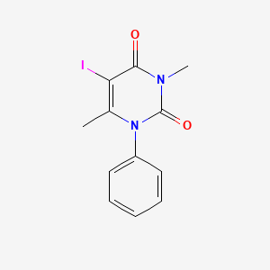 5-Iodo-3,6-dimethyl-1-phenylpyrimidine-2,4(1h,3h)-dione