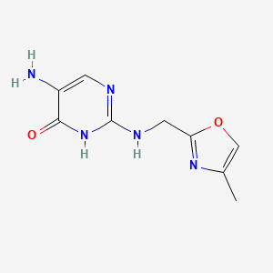 5-Amino-2-{[(4-methyl-1,3-oxazol-2-yl)methyl]amino}pyrimidin-4(3H)-one