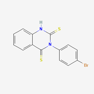 molecular formula C14H9BrN2S2 B12910989 3-(4-bromophenyl)-1H-quinazoline-2,4-dithione CAS No. 676154-37-3