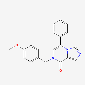 7-[(4-Methoxyphenyl)methyl]-5-phenylimidazo[1,5-a]pyrazin-8(7H)-one