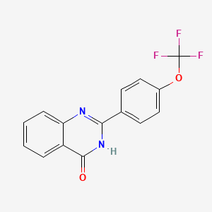 molecular formula C15H9F3N2O2 B12911016 2-(4-(Trifluoromethoxy)phenyl)quinazolin-4(1H)-one CAS No. 83800-84-4