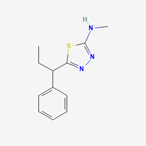 N-Methyl-5-(1-phenylpropyl)-1,3,4-thiadiazol-2-amine