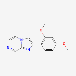 molecular formula C14H13N3O2 B12911029 2-(2,4-Dimethoxyphenyl)imidazo[1,2-a]pyrazine CAS No. 93276-54-1