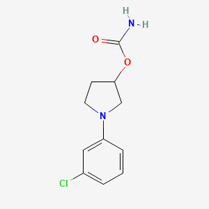 1-(3-Chlorophenyl)pyrrolidin-3-yl carbamate