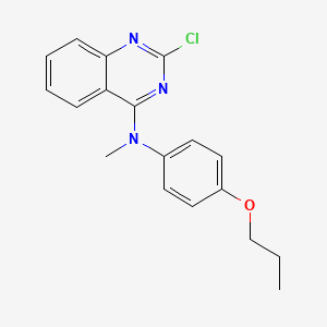 4-Quinazolinamine, 2-chloro-N-methyl-N-(4-propoxyphenyl)-