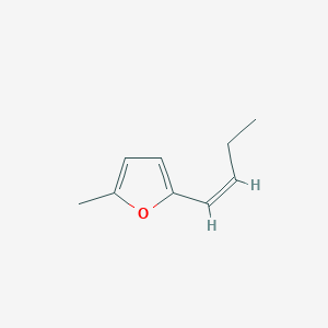 molecular formula C9H12O B12911044 (Z)-2-(But-1-en-1-yl)-5-methylfuran 