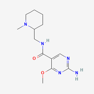 2-Amino-4-methoxy-N-((1-methyl-2-piperidyl)methyl)-5-pyrimidinecarboxamide