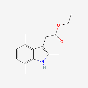 ethyl 2-(2,4,7-trimethyl-1H-indol-3-yl)acetate