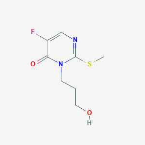 5-Fluoro-3-(3-hydroxypropyl)-2-(methylsulfanyl)pyrimidin-4(3H)-one