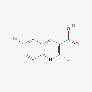 molecular formula C10H5BrClNO2 B1291109 6-Bromo-2-chloroquinoline-3-carboxylic acid CAS No. 1017379-01-9