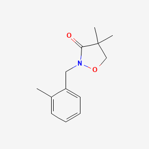 4,4-Dimethyl-2-[(2-methylphenyl)methyl]-1,2-oxazolidin-3-one