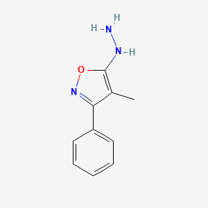 5-Hydrazinyl-4-methyl-3-phenylisoxazole