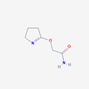 molecular formula C6H10N2O2 B12911116 2-((3,4-Dihydro-2H-pyrrol-5-yl)oxy)acetamide CAS No. 95906-81-3