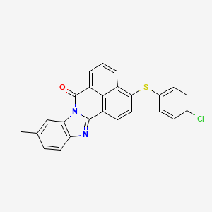 3-[(4-Chlorophenyl)thio]-10-methyl-7H-benzimidazo[2,1-a]benz[de]isoquinolin-7-one