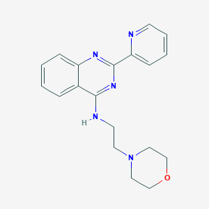 4-Quinazolinamine, N-[2-(4-morpholinyl)ethyl]-2-(2-pyridinyl)-