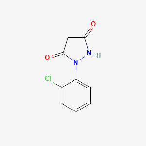 molecular formula C9H7ClN2O2 B12911137 1-(2-Chlorophenyl)pyrazolidine-3,5-dione CAS No. 820238-65-1