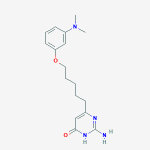 2-Amino-6-{5-[3-(dimethylamino)phenoxy]pentyl}pyrimidin-4(1H)-one