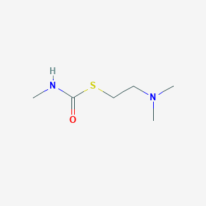 molecular formula C6H14N2OS B12911142 S-(2-(Dimethylamino)ethyl) methylcarbamothioate CAS No. 87820-00-6