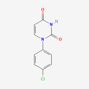 2,4(1H,3H)-Pyrimidinedione, 1-(4-chlorophenyl)-