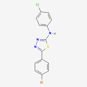 5-(4-bromophenyl)-N-(4-chlorophenyl)-1,3,4-thiadiazol-2-amine