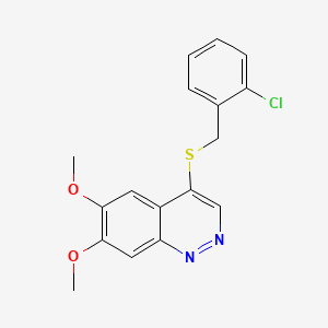 4-((2-Chlorobenzyl)thio)-6,7-dimethoxycinnoline