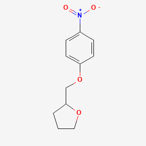 molecular formula C11H13NO4 B12911249 Furan, tetrahydro-2-[(4-nitrophenoxy)methyl]- CAS No. 91134-13-3