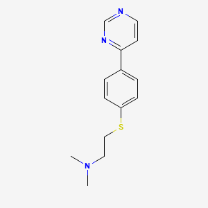 Ethanamine, N,N-dimethyl-2-((4-(4-pyrimidinyl)phenyl)thio)-