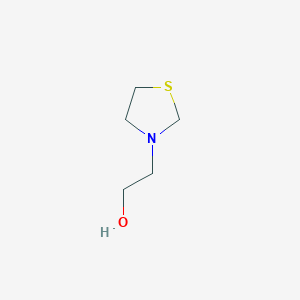 molecular formula C5H11NOS B12911267 3-Thiazolidineethanol CAS No. 98896-97-0