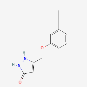 5-[(3-tert-Butylphenoxy)methyl]-1,2-dihydro-3H-pyrazol-3-one