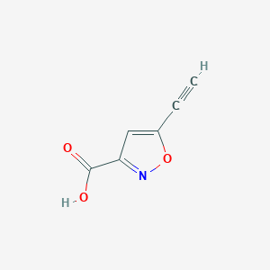 B12911288 5-Ethynyl-1,2-oxazole-3-carboxylic acid CAS No. 89488-59-5