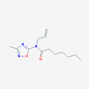 N-(3-Methyl-1,2,4-oxadiazol-5-YL)-N-(prop-2-EN-1-YL)heptanamide