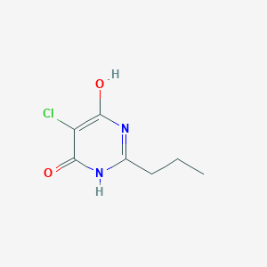 molecular formula C7H9ClN2O2 B12911362 5-Chloro-6-hydroxy-2-propylpyrimidin-4(3h)-one CAS No. 1850-96-0