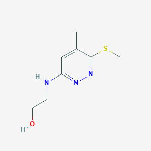 2-{[5-Methyl-6-(methylsulfanyl)pyridazin-3-yl]amino}ethan-1-ol