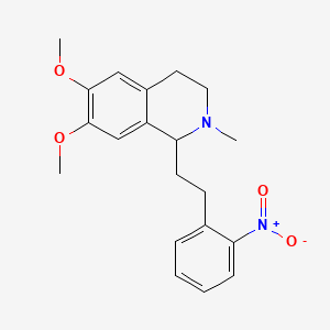 1-(2-Nitrophenethyl)-2-methyl-6,7-dimethoxy-1,2,3,4-tetrahydroisoquinoline