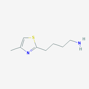 molecular formula C8H14N2S B1291144 4-(4-Methyl-1,3-thiazol-2-yl)butan-1-amine 