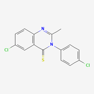 6-Chloro-3-(4-chlorophenyl)-2-methylquinazoline-4(3H)-thione