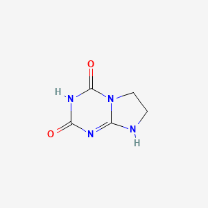 molecular formula C5H6N4O2 B12911500 6,7-Dihydroimidazo[1,2-a][1,3,5]triazine-2,4(1H,3H)-dione CAS No. 7511-45-7