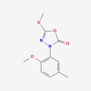 5-Methoxy-3-(2-methoxy-5-methylphenyl)-1,3,4-oxadiazol-2(3H)-one