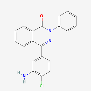 molecular formula C20H14ClN3O B12911517 4-(3-Amino-4-chlorophenyl)-2-phenylphthalazin-1(2H)-one CAS No. 62335-56-2