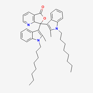 7,7-Bis(2-methyl-1-octyl-1H-indol-3-yl)furo[3,4-b]pyridin-5(7H)-one