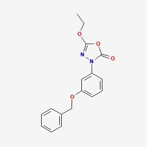 3-(3-(benzyloxy)phenyl)-5-ethoxy-1,3,4-oxadiazol-2(3H)-one