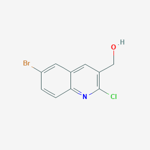 molecular formula C10H7BrClNO B1291155 6-Bromo-2-chloroquinoline-3-methanol CAS No. 1017464-16-2