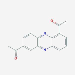 molecular formula C16H12N2O2 B12911553 1,1'-(Phenazine-1,7-diyl)diethanone CAS No. 62386-24-7