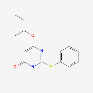 4(3H)-Pyrimidinone, 3-methyl-6-(1-methylpropoxy)-2-(phenylthio)-