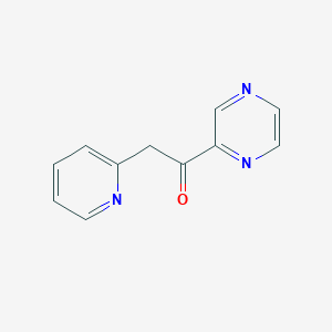 molecular formula C11H9N3O B12911586 1-(Pyrazin-2-yl)-2-(pyridin-2-yl)ethanone CAS No. 62846-58-6